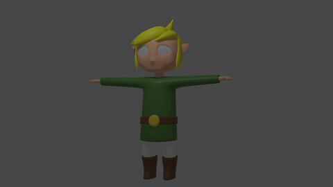 Blender Male Grindset- Toon Link