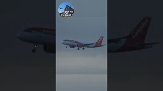 easyJet Landing Gibraltar Airport *G-UZWH*