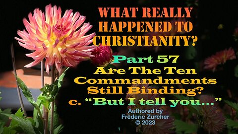 Fred Zurcher on What Really Happened to Christianity pt 57
