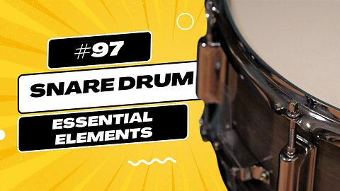 Essential Elements #97 (Trombone Rag) on Snare Drum | Practice Snare Drum With Me