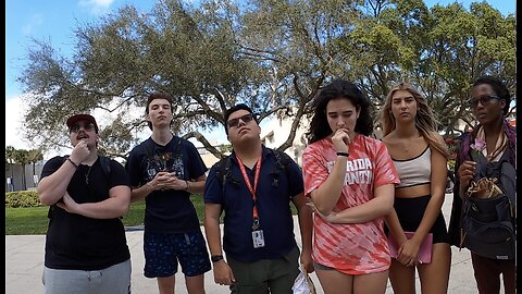 Florida Atlantic University: One Student In Tears Of Conviction, Ready to Get Born Again, Two Subscribers Help Me Witness To A Small Crowd