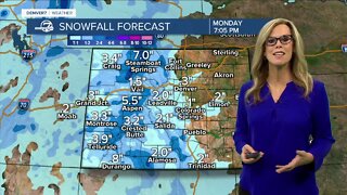 Few flurries possible in Denver Monday