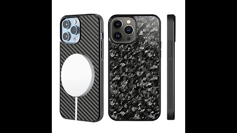 Carbon & Forged Carbon Fiber TPU Phone Case for iPhone 13 Pro Max / 12 Pro 14 ProMax 15ProMax
