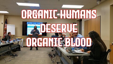 Demand Organic Blood for transfusions