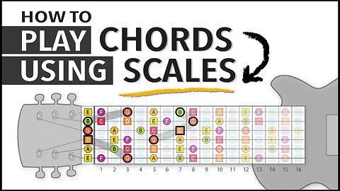 How to play guitar CHORDS using SCALES