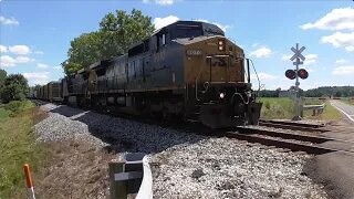 CSX M369 Manifest Mixed Freight Train from Creston, Ohio August 12, 2022