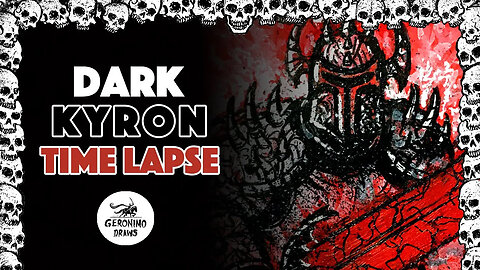 DARK KYRON - Servant of Darkness and Harbinger of Destruction | BLOOD REALM (Sketch Card Time Lapse)
