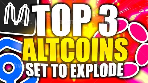 TOP 3 "UNDERVALUED" ALTCOINS SET TO EXPLODE NOW?! (VERY URGENT!!!)🚀