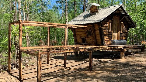 BUILDING A REMOTE OFF GRID CABIN | WIRING, BARRIER AND CHICKEN PEN CAGE