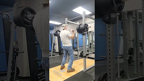 225lbs Military 🪖 press, Crazy 🤪 old man 💪