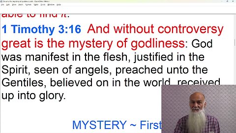 Great is The Mystery of GODLINESS