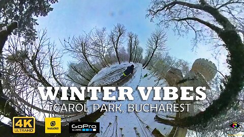 4k Virtual Tour at Carol Park - WINTER RIDE | Ambiental mix | 🇷🇴