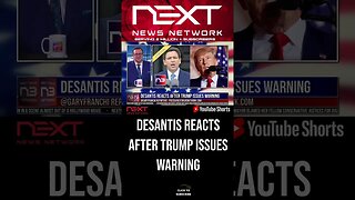 DeSantis REACTS after Trump Issues Warning #shorts