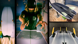 While in Isolation: Hand Shaped Surfboard | Futuristic Twin or Quad Fin Fish Hydrofoil concept