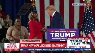 "Black Vegan Restaurant Owner Endorses Trump at Wisconsin Rally"