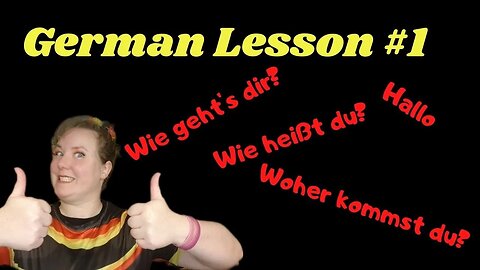 German Lesson 1 | Present Yourself and learn the countries