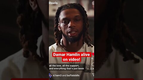 Damar Hamlin is alive and well! His video is about the bigger purpose for his miraculous survival.
