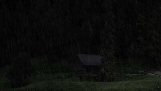 Sleep in 2 Minutes to Soft Rain. Dark Screen Rainfall, ASMR Sleep Rain Sounds