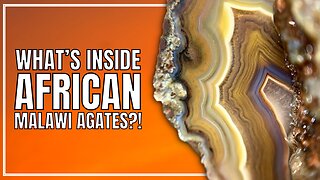 Cutting African Malawi AGATES open // BEAUTIFUL bands inside!