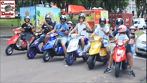 "Gangue" das motinhas Yamaha JOG - Praça do Atlético CARRÕES DO DUDU