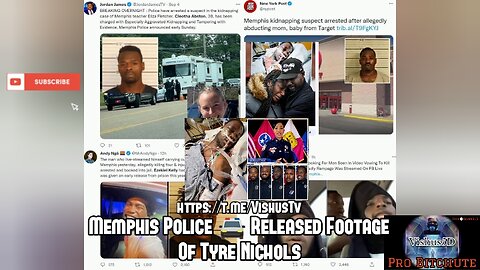 Memphis Police 🚔 Released Footage Of Tyre Nichols Beating... #VishusTv 📺