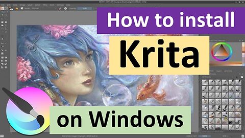 FREE Digital Painting Software?! Krita on Windows 10 in MINUTES! (Secret Weapon for Artists!)