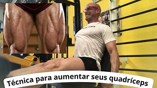 Técnica para aumentar seus quadríceps na cadeira extensora