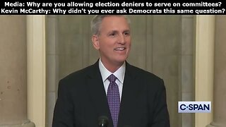 McCarthy is throwing this nonsense about election deniers and committees back in the media's face