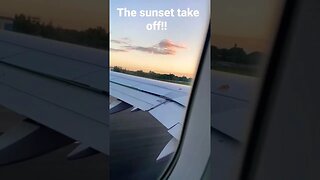 fast sunset takeoff!! #shorts #travel #flying #plane #takeoff #views #omg #sunset #fast #beautiful