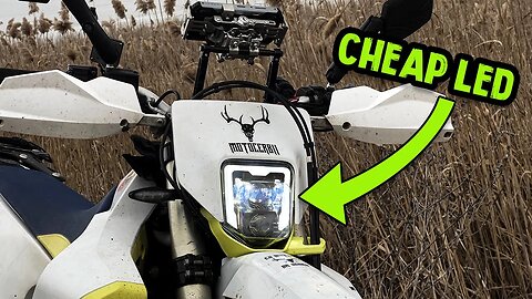 Unboxing & Installing a CHEAP LED Headlight on Husqvarna 701 - Watch Before You Buy!