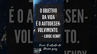 Frase do livro O retrato de Dorian gray