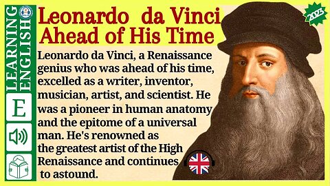 Learn English Through Story level 2 🍁 Leonardo da Vinci: Ahead of His Time