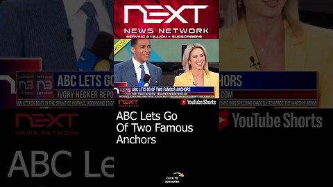 ABC Lets Go Of Two Famous Anchors #shorts