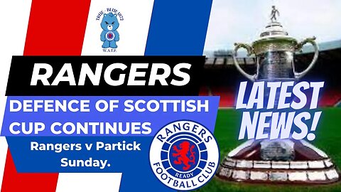 Rangers defence of their Scottish Cup crown continues with a home tie against Partick Thistle