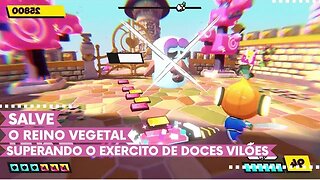 Rhythm Sprout: Sick Beats & Bad Sweets - Salve o Reino Vegetal Superando o Exercito de Doces Vilões