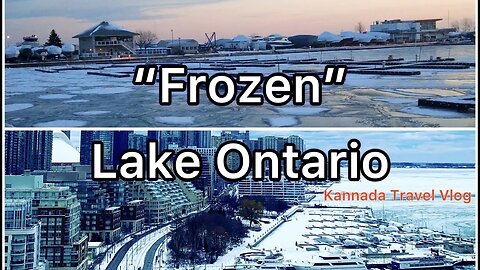 Extreme cold warning - Arctic wind blast effect in Toronto City and Lake Ontario - Kannada Vlog
