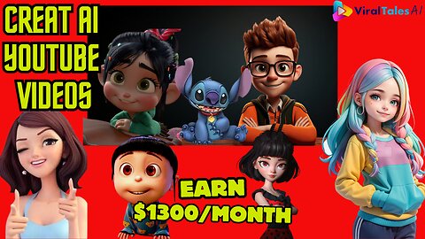 Creates UNLIMITED YouTube Kids Story Videos In Minutes Earn $1300/day