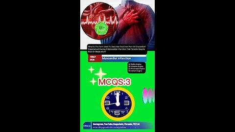 Myocardial infarction mcqs