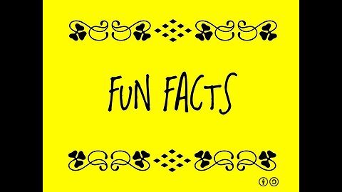 Did You Know? Random Facts Edition