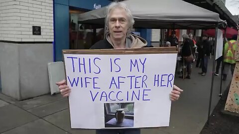 His wife after the vaccine