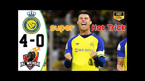 Cristiano Ronaldo Hat Trick (FOUR) 🔥 NASSR vs WAH 4-0 All Goals & Highlights 2023