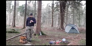 Using a lightweight folding bow saw ina woodland. 20th Jan 2023