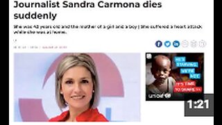 Journalist Sandra Carmona (42) has died - Heart attack...
