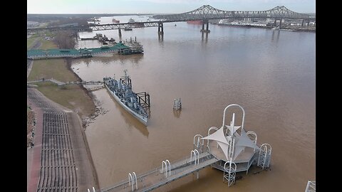 Droning the River and I-10 Bridge in Baton Rouge