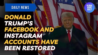 Donald Trump's Facebook and Instagram Accounts Have Been Restored