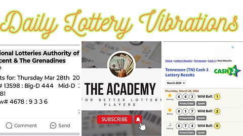 Thursday Daily Lottery Vibrations 💲 April 25th 2024 Lottery Suggestions for Financial Blessings