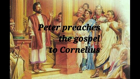 Peter preaches JESUS not Mary to Cornelius