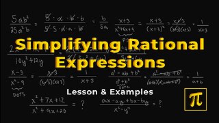 How to SIMPLIFY RATIONAL Expressions - It's simple, just recall factoring!