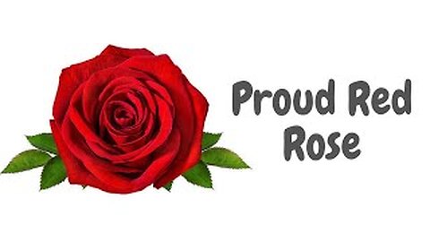 "Crimson Pride The Tale of a Proud Red Rose"