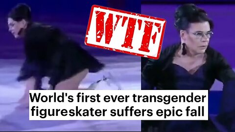 Transgender Figure Skater FALLS DOWN In Pathetic Performance